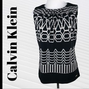 Calvin Klein - Size PM - Sleeveless Blouse - Black
